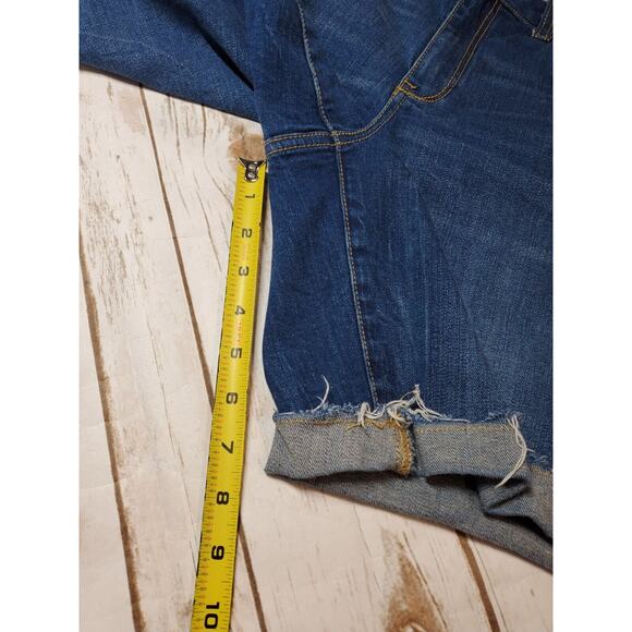 Anthropologie‎ PILCRO 30 Womens Denim Jean Shorts MID RISE SLIM Blue Cut-offs - Picture 8 of 9